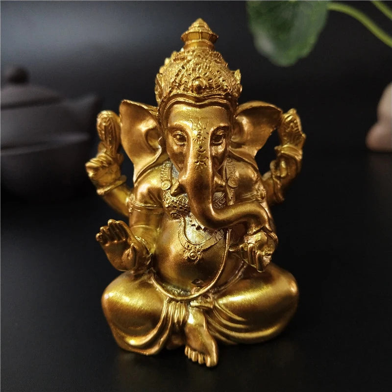 Estátua de Ganesha Buda para Decoração de Casa e Jardim