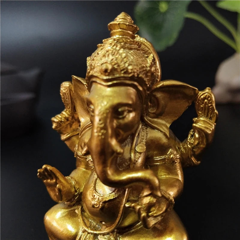 Estátua de Ganesha Buda para Decoração de Casa e Jardim