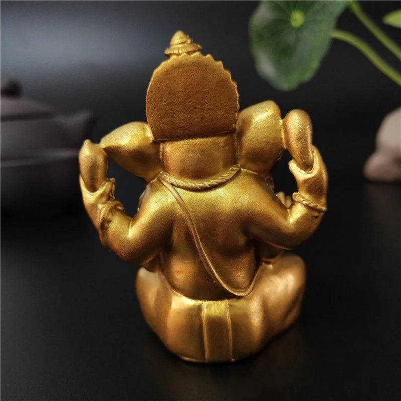 Estátua de Ganesha Buda para Decoração de Casa e Jardim