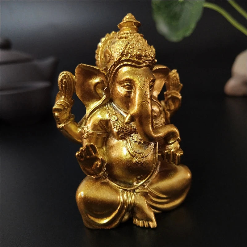 Estátua de Ganesha Buda para Decoração de Casa e Jardim