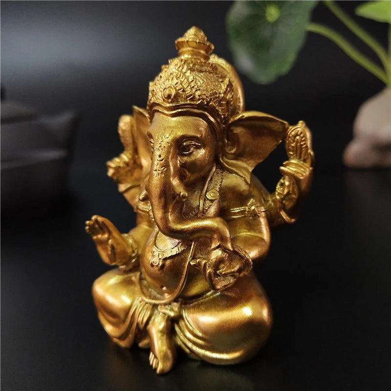 Estátua de Ganesha Buda para Decoração de Casa e Jardim